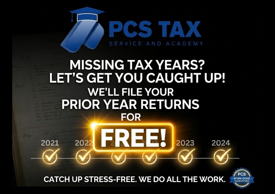 Missing Tax Years? We'll file your prior year returns for FREE!